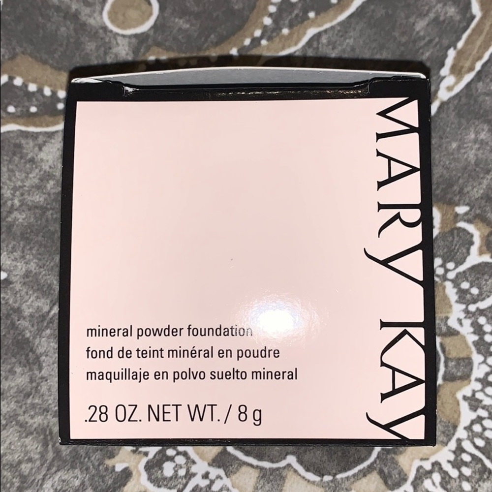 Mary Kay mineral powder foundation.